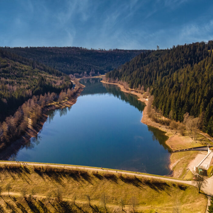 Luftaufnahme der Nagoldtalsperre